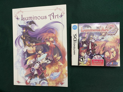 NEW Luminous Arc 2 Sealed + Soundtrack OST + Preorder Bonus Art book Nintendo DS
