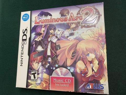 NEW Luminous Arc 2 Sealed + Soundtrack OST + Preorder Bonus Art book Nintendo DS