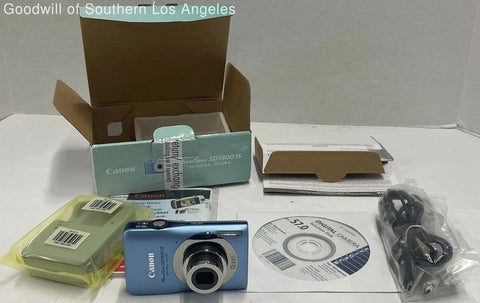 Canon PowerShot SD1300 IS Digital Camera – Blue – Open Box Complete Set
