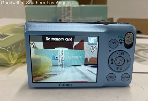 Canon PowerShot SD1300 IS Digital Camera – Blue – Open Box Complete Set